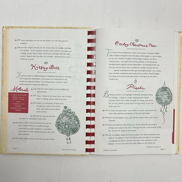 1995 Homemade Christmas Cookbook Recipes Gifts Decorations Marine Toys for Tots - Picture 4 of 9